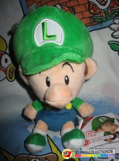 Super Mario All Star Collection Baby Luigi Plush