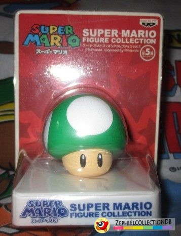 Super Mario 1-Up Mushroom Figure