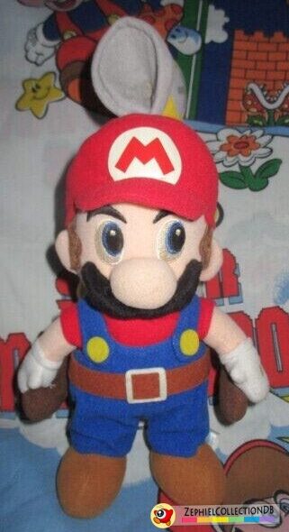 Super Mario Sunshine Medium Mario with Fludd Plush