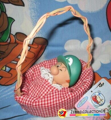 Yoshi's Island Winking Baby Luigi with Basket Figure